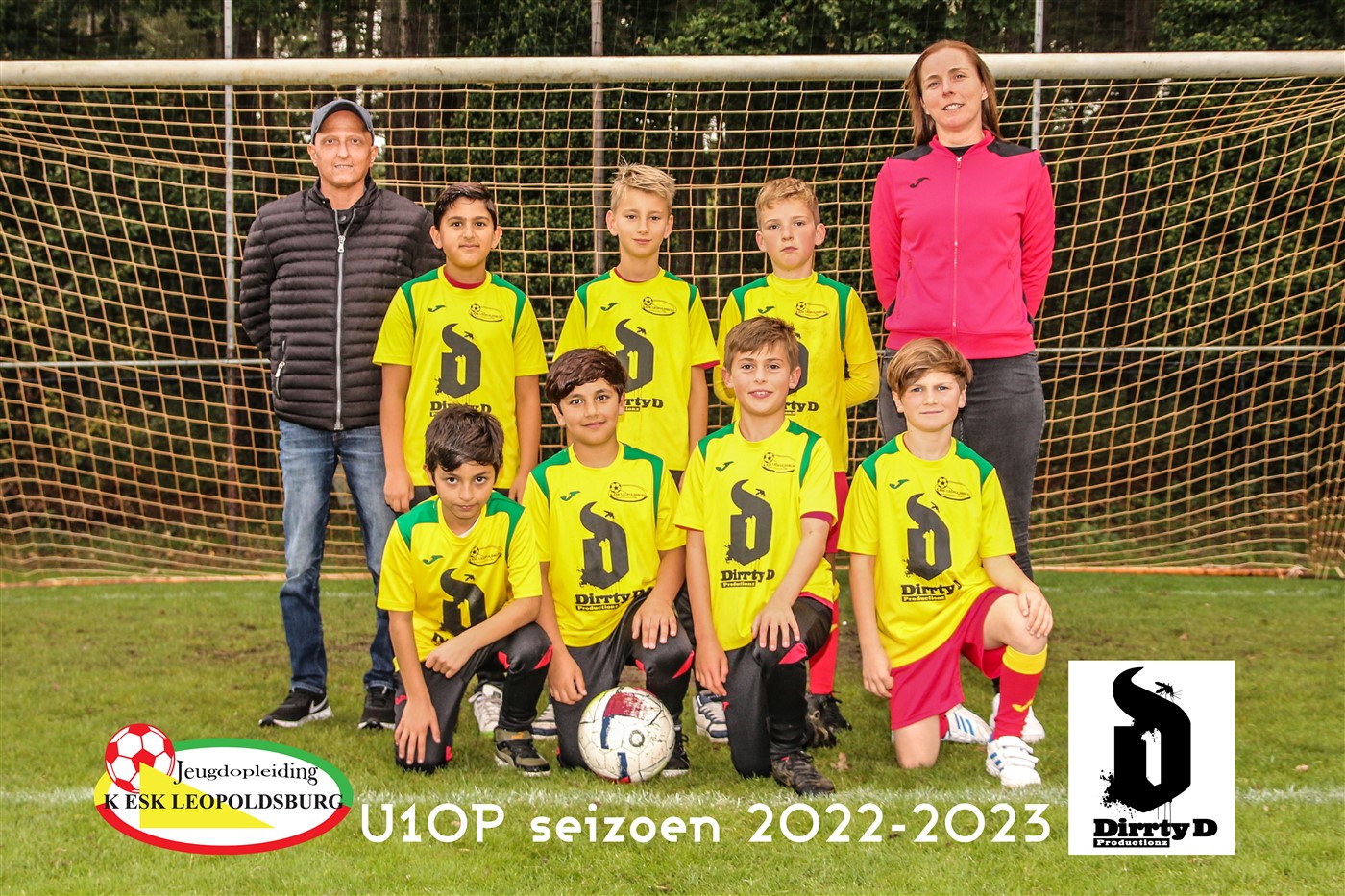 U10P ploegfoto jeugdopleiding voetbalclub K.ESK Leopoldsburg