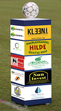 zuil wedstrijdbal voetbal KESK Leopoldsburg